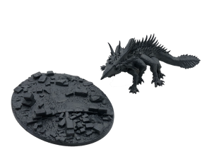 3D Printed Asgard Rising King of Serpents - Basilisk 32mm D&D - Charming Terrain