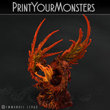 3D Printed Print Your Monsters Infernal Magma Dragon 28mm - 32mm D&D Wargaming