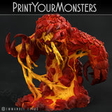 3D Printed Print Your Monsters Infernal Magma Elementals 28mm - 32mm D&D Wargaming