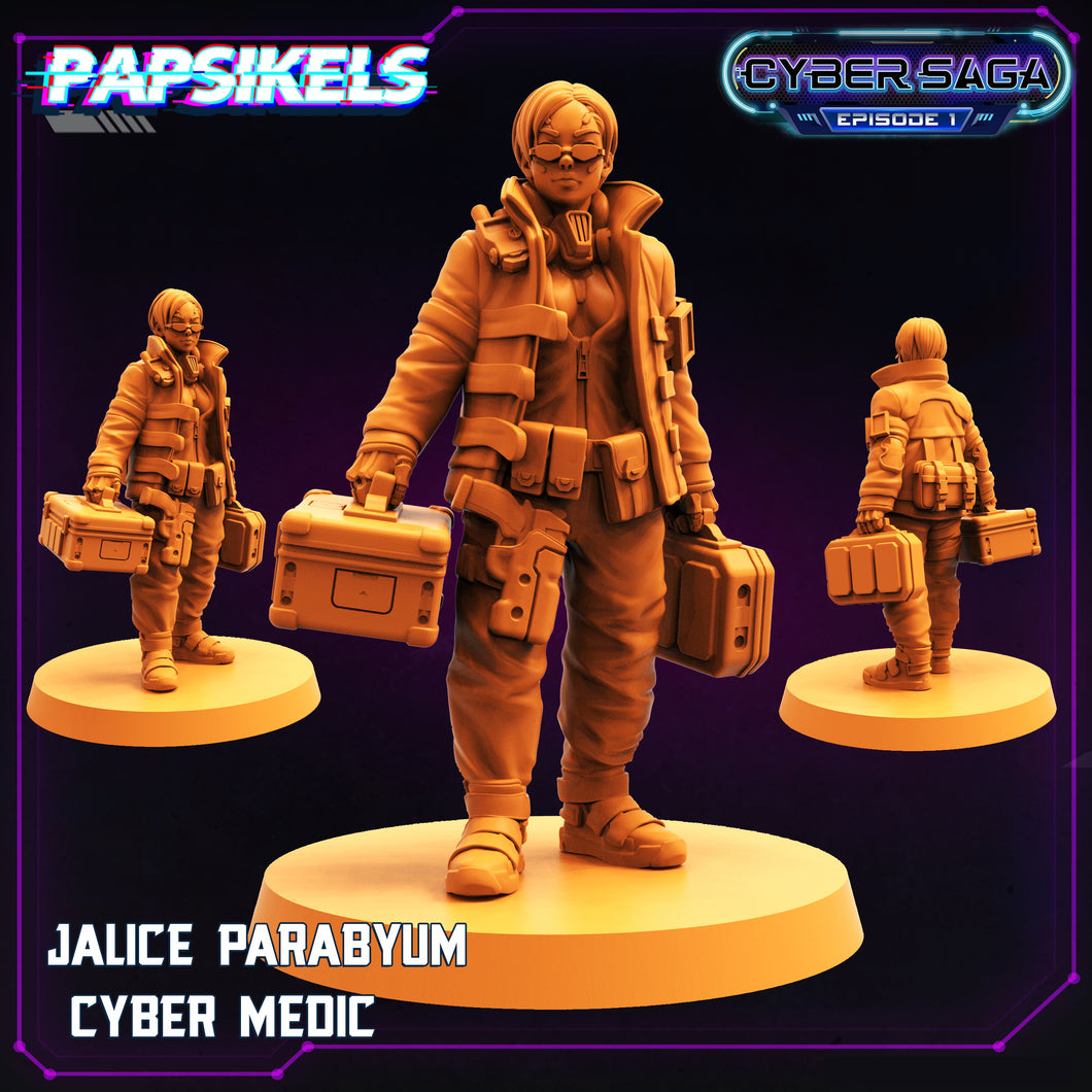 3D Printed Papsikels Cyberpunk Sci-Fi Cyber Medic Jalice Parabyum Cyber Saga - 28mm 32mm