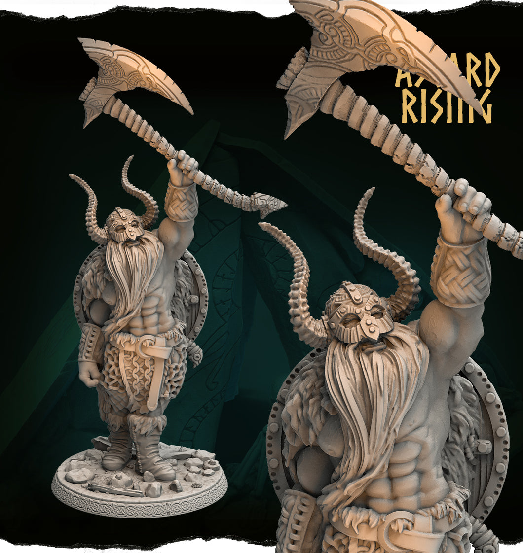 3D Printed Asgard Rising Jarl Rurik Chieftains 28 32 54 mm
