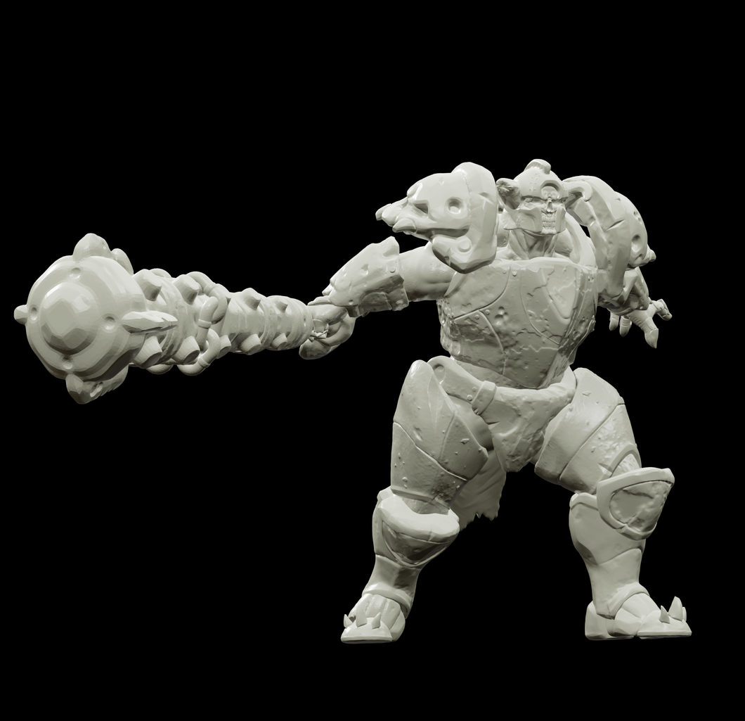 3D Printed Bestiary Vol. 4 Nafarrate - Juggernaut 32mm Ragnarok D&D - Charming Terrain