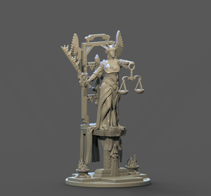 3D Printed Clay Cyanide Justice Tarot Ragnarok D&D