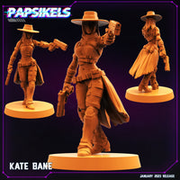 3D Printed Papsikels Cyberpunk Sci-Fi Kate Bane 28mm 32mm