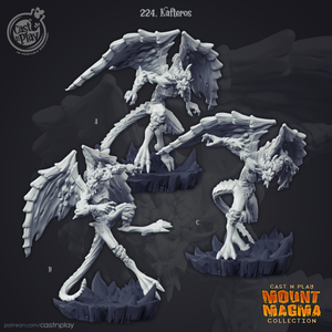 3D Printed Cast n Play Kafteros Set Mount Magma Collection 28mm 32mm D&D
