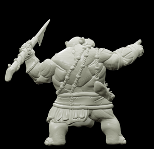 3D Printed Bestiary Vol. 4 Nafarrate - Kiboko Hippo Man 32mm Ragnarok D&D - Charming Terrain