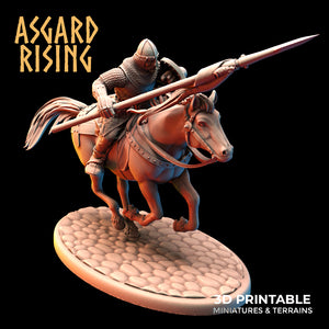 3D Printed Asgard Rising Medieval Calvary Set 28mm - 32mm Ragnarok D&D - Charming Terrain