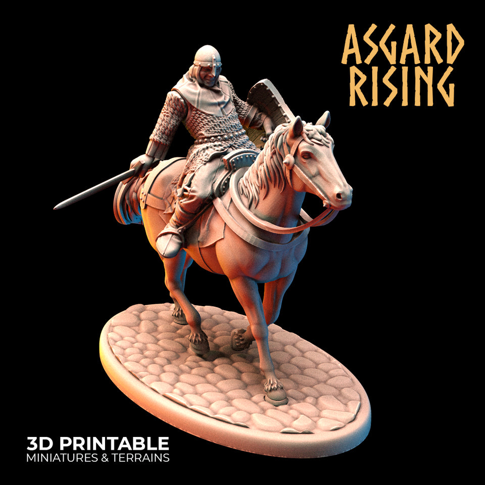 3D Printed Asgard Rising Medieval Calvary Set 28mm - 32mm Ragnarok D&D - Charming Terrain