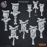 3D Printed Cast n Play Kobold Banners Kobold Collection 28 32mm D&D