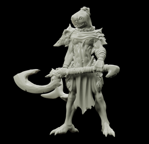 3D Printed Bestiary Vol. 4 Nafarrate - Ephyra Lady Shark 32mm Ragnarok D&D - Charming Terrain