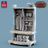 3D Printed STL Miniatures Lighthouse Keeper Set Fantasy NPC 28mm - 32mm War Gaming D&D