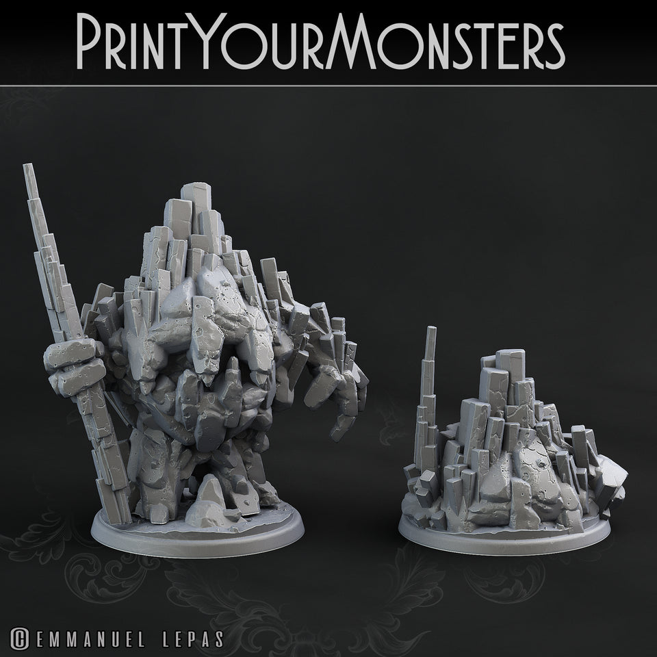 3D Printed Print Your Monsters Little Golem Set 28mm - 32mm D&D Wargaming