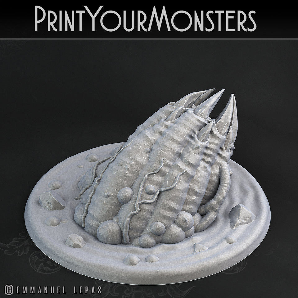 3D Printed Print Your Monsters Swamp Worms Total Worms 2 Set 28mm - 32mm D&D Wargaming