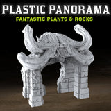 3D Printed Fantastic Plants and Rocks MEDUSA'S LAIR ENTRANCE 28mm - 32mm D&D Wargaming