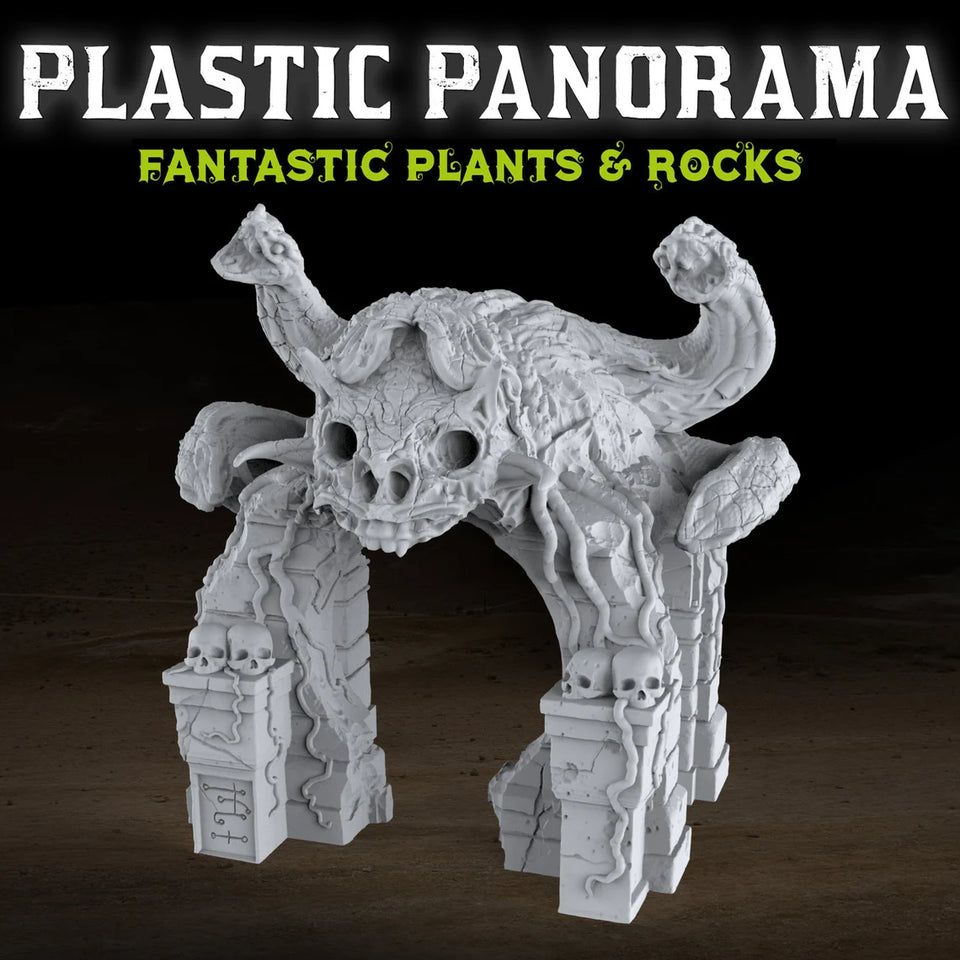 3D Printed Fantastic Plants and Rocks MEDUSA'S LAIR ENTRANCE 28mm - 32mm D&D Wargaming