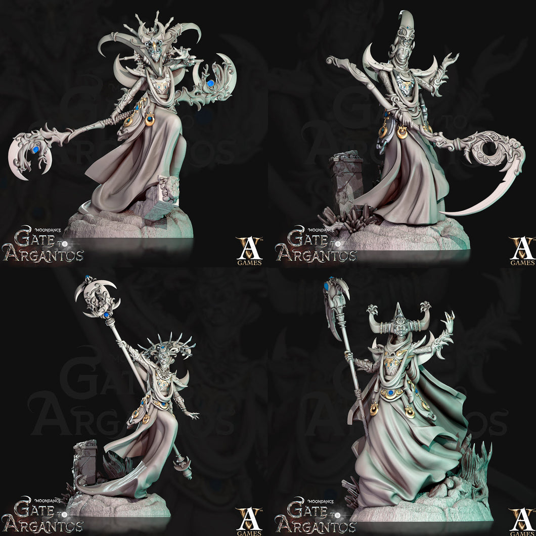3D Printed Archvillain Games Mages of the Crescent Moondance - Gate to Argantos 28 32mm D&D