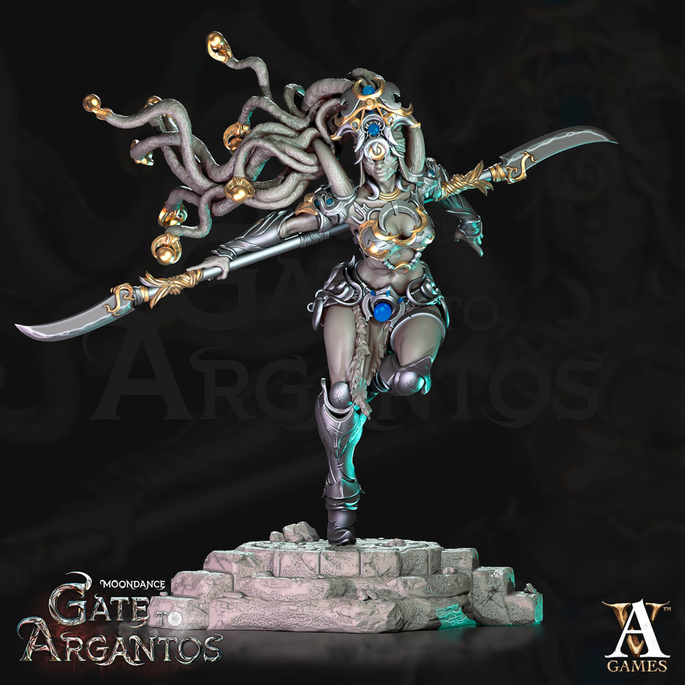 3D Printed Archvillain Games Sister Of The Black Moon Moondance - Gate to Argantos 28 32mm D&D