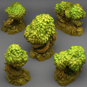 3D Printed Fantastic Plants and Rocks Magical Bramble Trees 28mm - 32mm D&D Wargaming