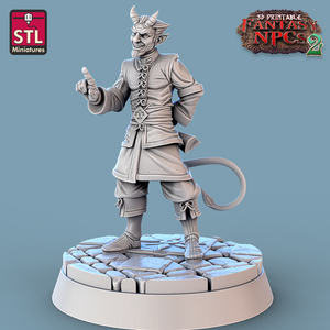 3D Printed STL Miniatures Magistrate Set Fantasy NPC 2 | 28 - 32mm War Gaming D&D