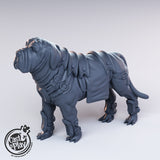 3D Printed Cast n Play Mastiff Dog 28mm 32mm D&D