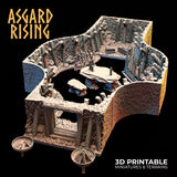 3D Printed Asgard Rising Viking Moutain Hideout Modular Set 28mm - 32mm