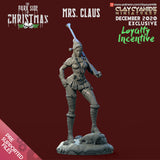3D Printed Clay Cyanide Mrs. Claus The Dark Side of Christmas 28mm-32mm Ragnarok D&D