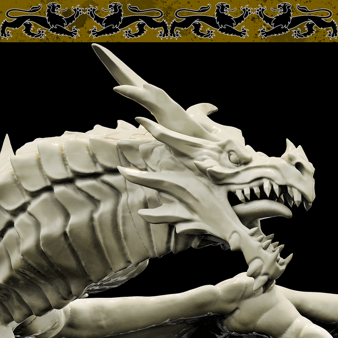 3D Printed Bestiary Vol. 4 Nafarrate - Naigoith Red Dragon 32mm Ragnarok D&D - Charming Terrain