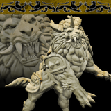 3D Printed Bestiary Vol. 4 Nafarrate - Nian Lion Mount 32mm Ragnarok D&D - Charming Terrain