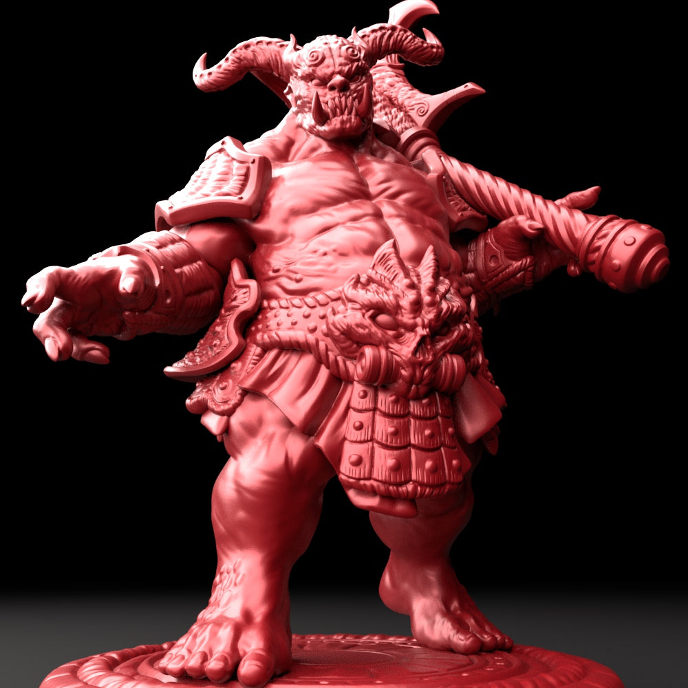 3D Printed Bestiary Vol. 5 Nafarrate - Oni Ogre 32mm Ragnarok D&D