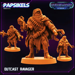 3D Printed Papsikels Cyberpunk Sci-Fi Outcast Ravager Cyber Saga - 28mm 32mm