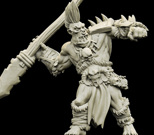 3D Printed Bestiary Vol. 4 Nafarrate - Tog Male Orc Warrior 32mm Ragnarok D&D - Charming Terrain