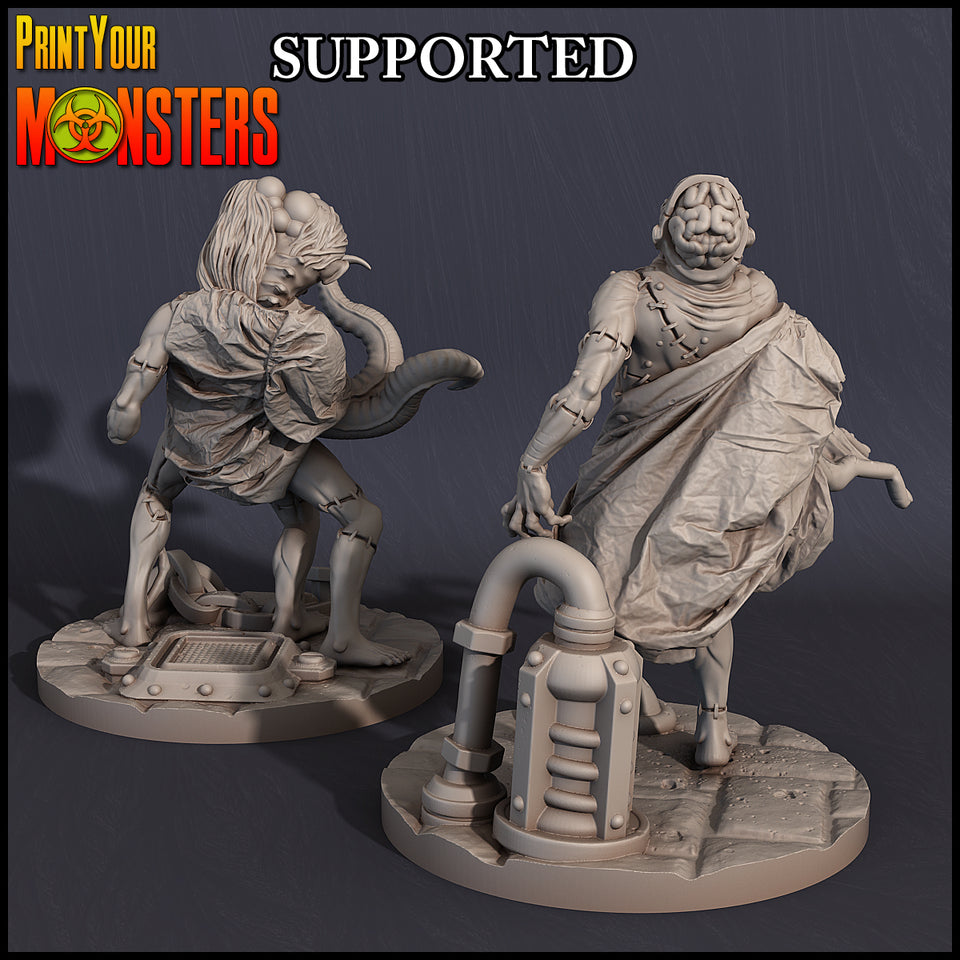 3D Printed Print Your Monsters Organic Patients Horrifying Laboratory Pack 28mm - 32mm D&D Wargaming