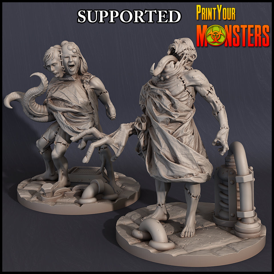 3D Printed Print Your Monsters Organic Patients Horrifying Laboratory Pack 28mm - 32mm D&D Wargaming