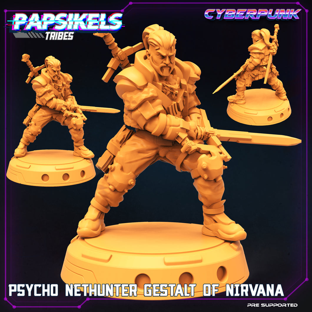 3D Printed Papsikels Cyberpunk Sci-Fi Psycho Nethunter Gestalt Of Nirvana - 28mm 32mm