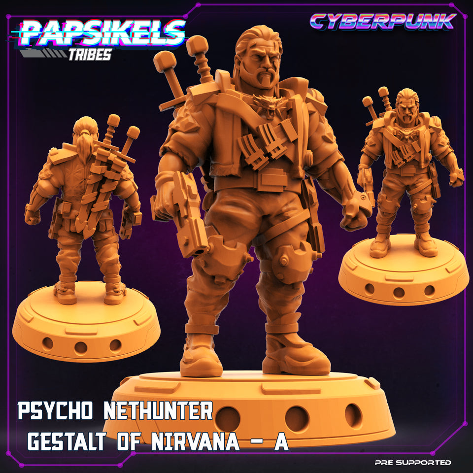 3D Printed Papsikels Cyberpunk Sci-Fi Psycho Nethunter Gestalt Of Nirvana A - 28mm 32mm