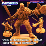 3D Printed Papsikels Cyberpunk Sci-Fi Psycho Nethunter Gestalt Of Nirvana Flame - 28mm 32mm