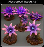 3D Printed Fantastic Plants and Rocks Pandora's Flowers 28mm - 32mm D&D Wargaming