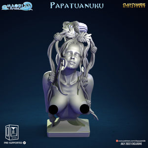 3D Printed Clay Cyanide Papatuanuku Bust Maori Mythos Ragnarok D&D
