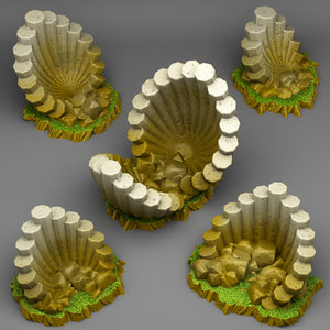 3D Printed Fantastic Plants and Rocks Pipe-organ Basalt 28mm - 32mm D&D Wargaming