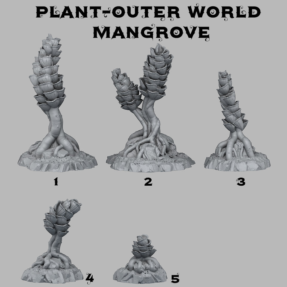 3D Printed Fantastic Plants and Rocks Outer World Mangrove 28mm - 32mm D&D Wargaming