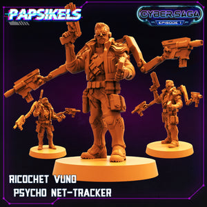 3D Printed Papsikels Cyberpunk Sci-Fi Ricochet Vuno Psycho Net Tracker Cyber Saga - 28mm 32mm