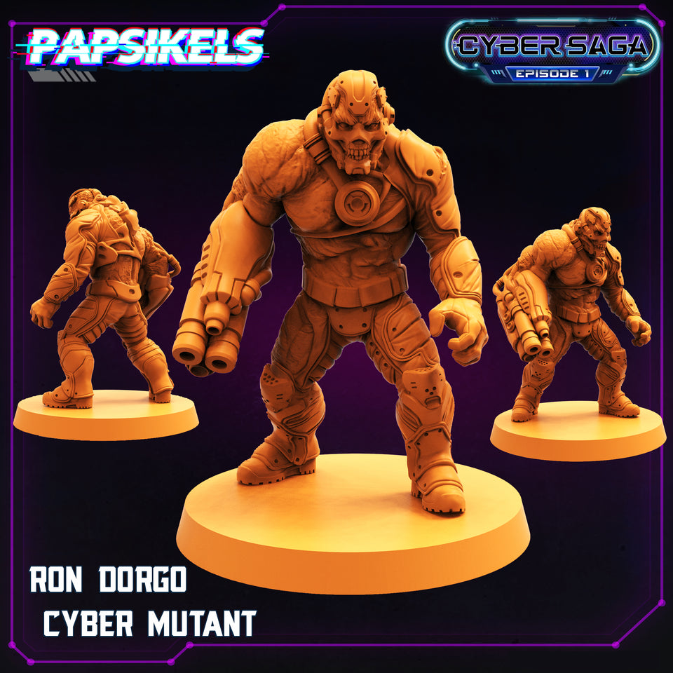 3D Printed Papsikels Cyberpunk Sci-Fi Ron Dorgo Cyber Mutant Cyber Saga - 28mm 32mm