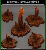 3D Printed Fantastic Plants and Rocks Martian Stalagmites 28mm - 32mm D&D Wargaming