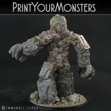 3D Printed Print Your Monsters Rock Golem - Total Golems 28mm - 32mm D&D Wargaming
