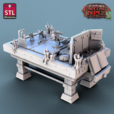 3D Printed STL Miniatures Card Players Set Fantasy NPC 2 | 28 - 32mm War Gaming D&D