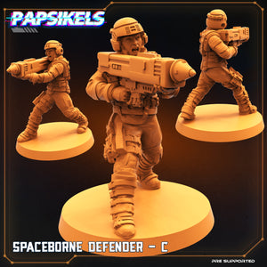 3D Printed Papsikels Cyberpunk Sci-Fi Spaceborne Defender Set - 28mm 32mm