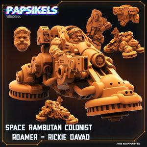 3D Printed Papsikels Cyberpunk Sci-Fi Space Rambutan Colonial Set - 28mm 32mm