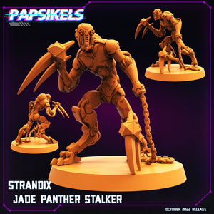 3D Printed Papsikels Cyberpunk Sci-Fi Jade Panther Stalker Set - 28mm 32mm