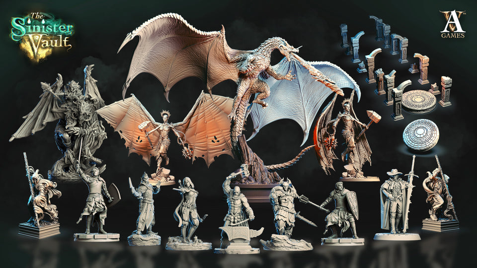 3D Printed Archvillain Games Isabetta of the Dawn Ranger The Sinister Vault 28 32mm D&D