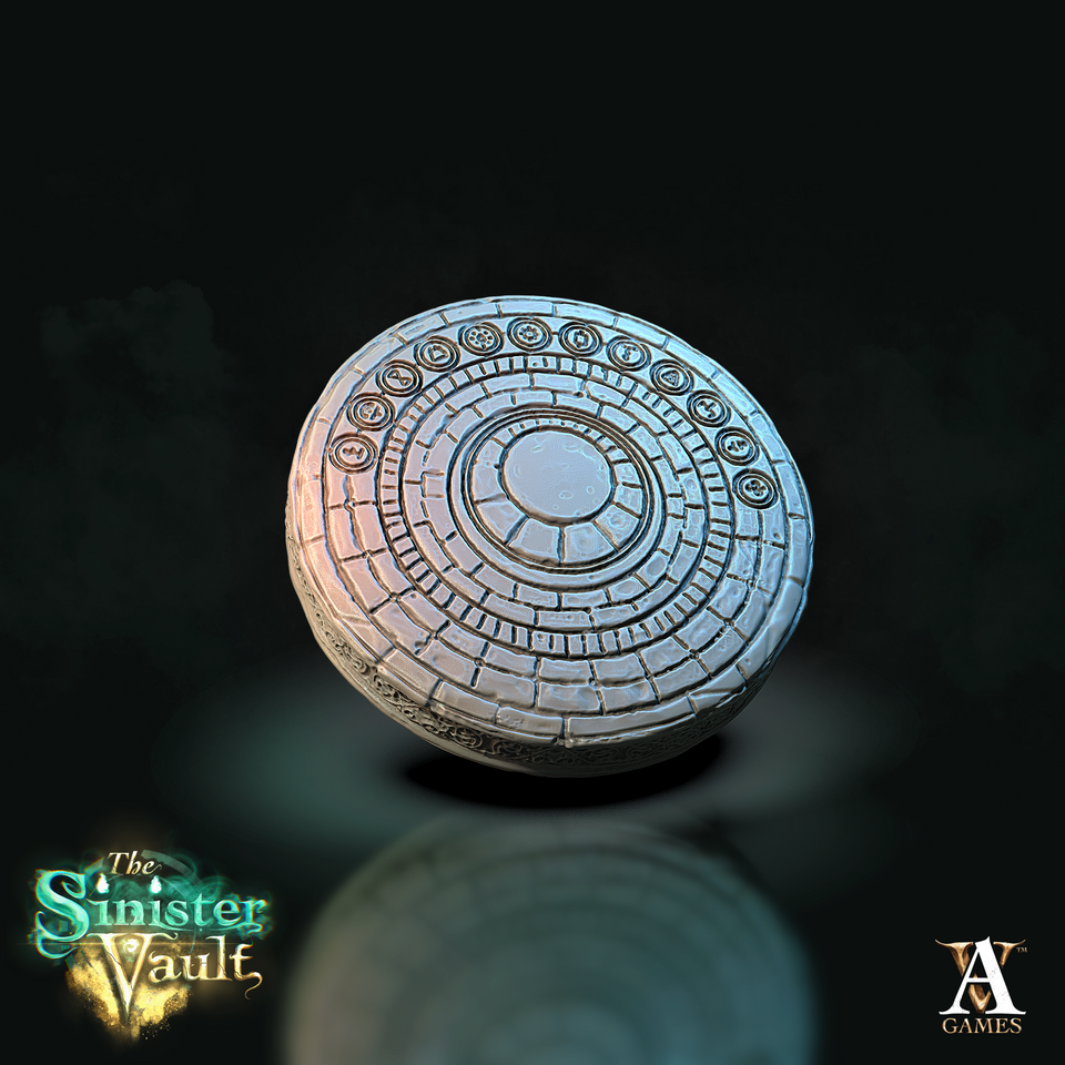 3D Printed Archvillain Games Portal and Pillars The Sinister Vault 28 32mm D&D